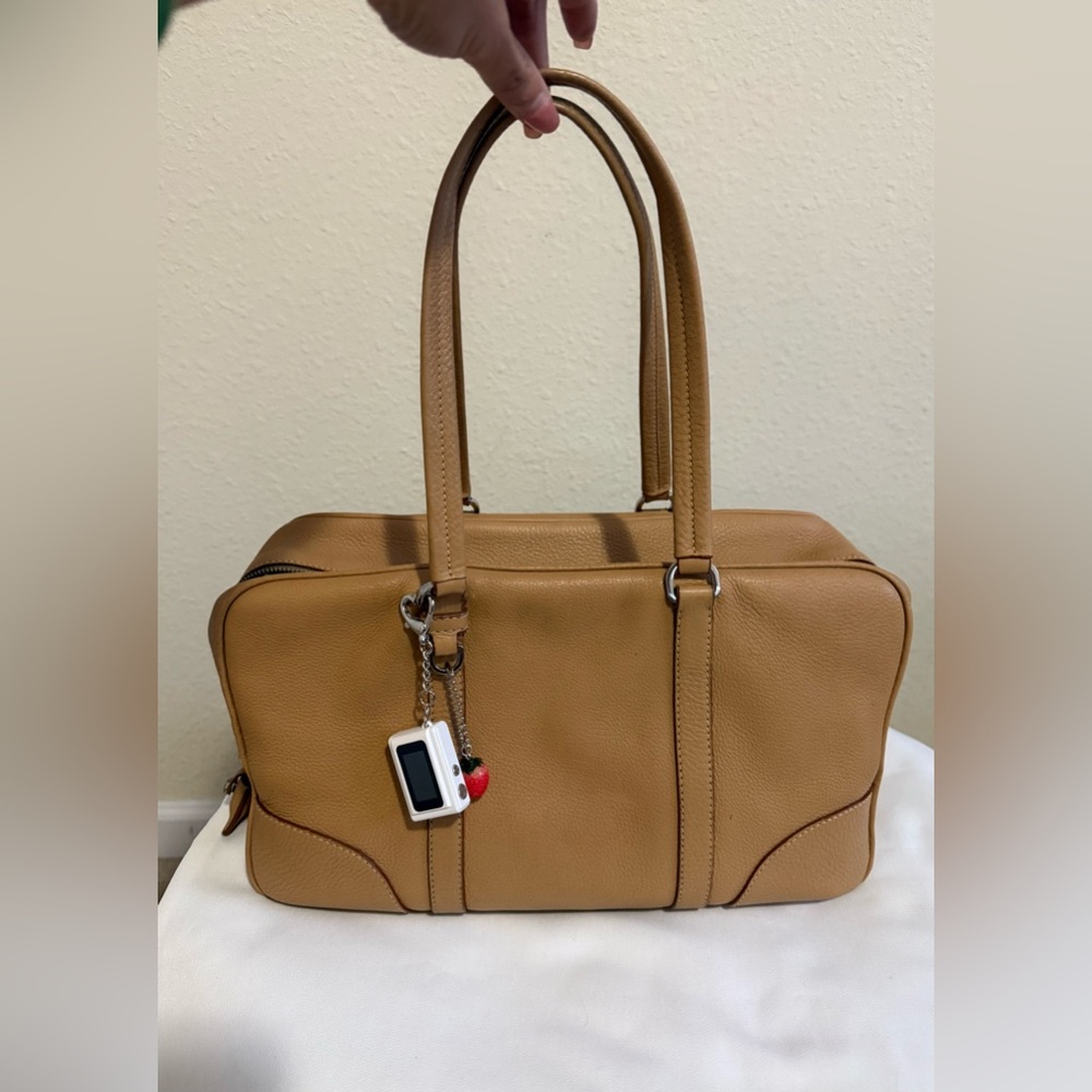 prada bauletto shoulder bag. excellent preloved condition.